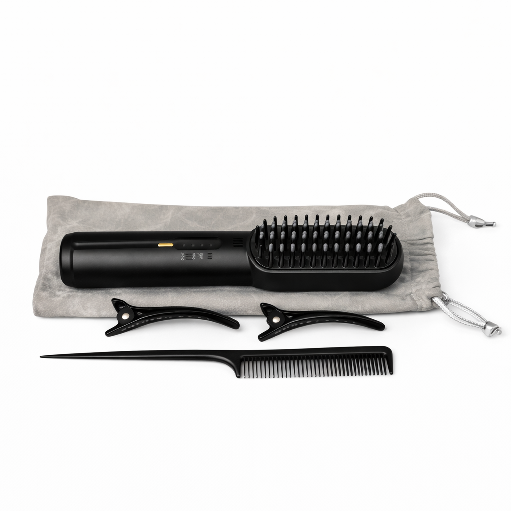 Cepillo Alisador Térmico Portátil